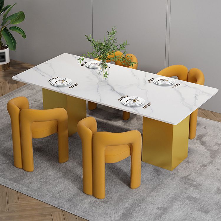 Matte Finish Open Dining Chair Designer Style Home Velvet Arm Chair