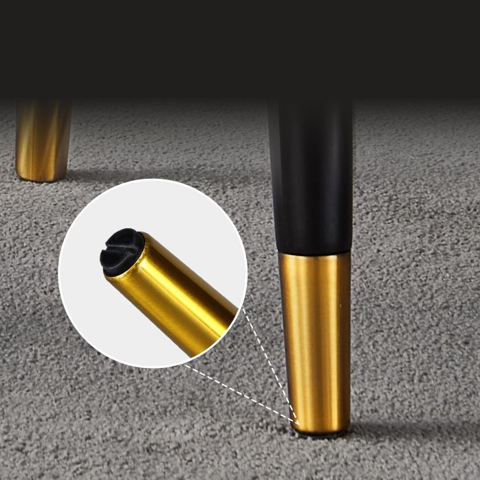 Glam Solid Wood Legs Chair Parsons Upholstered Chair for Dining Room