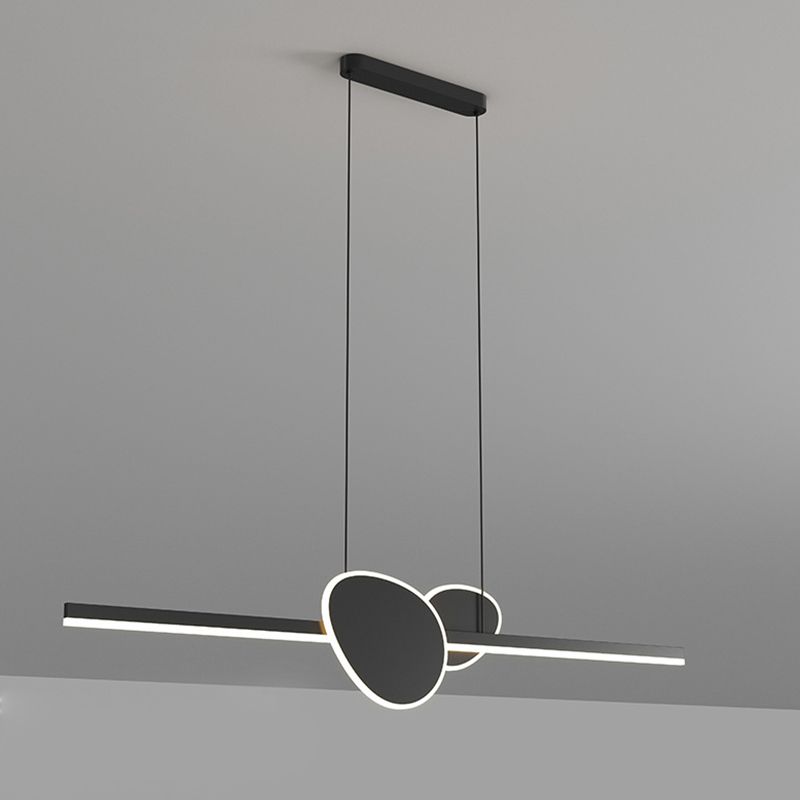 Modern Style Island Light LED Island Hanging Light with Acrylic Shade for Living Room