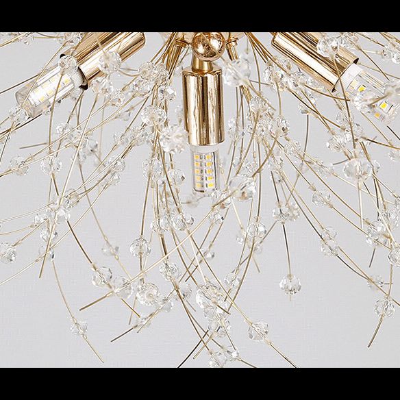 Paardebloem gevormd metallic hangend licht Moderne Minimalistische stijl Restaurant Pendant plafondlamp met 47 "verstelbare hangdraad