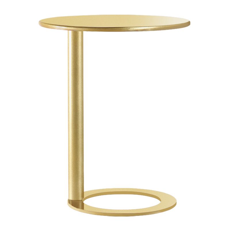 Scandinavian Metal Round End Table Pedestal 18.9"/ 23.6" H Side Table