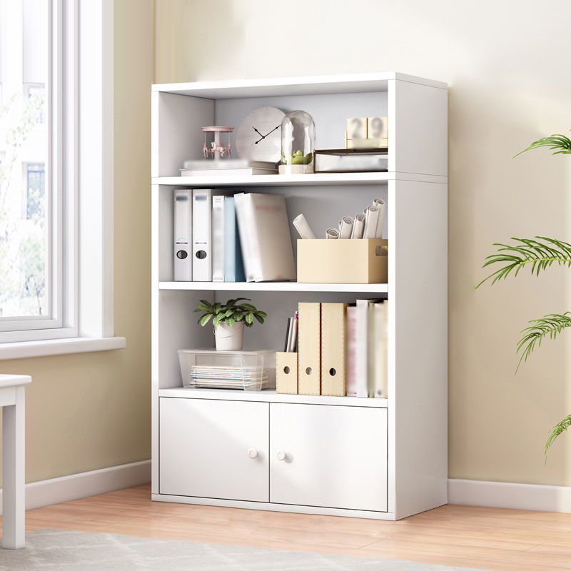 Manufactured Wood Standard Bookcase Contemporary Bookcase With Doors