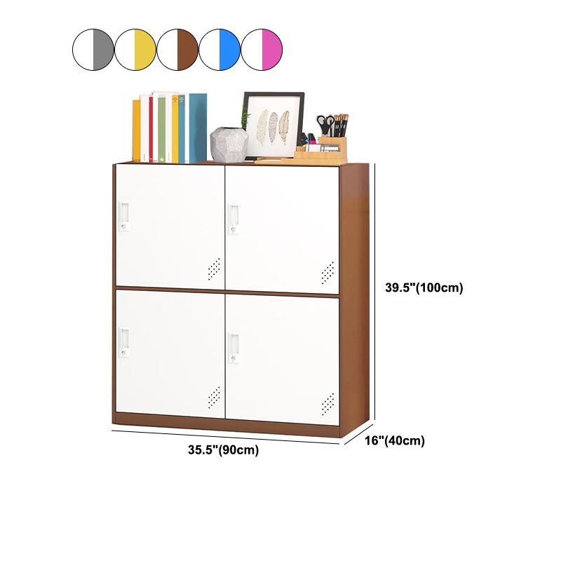 Metal Storage Cabinet Contemporary Non-Hanging Armoire for Home