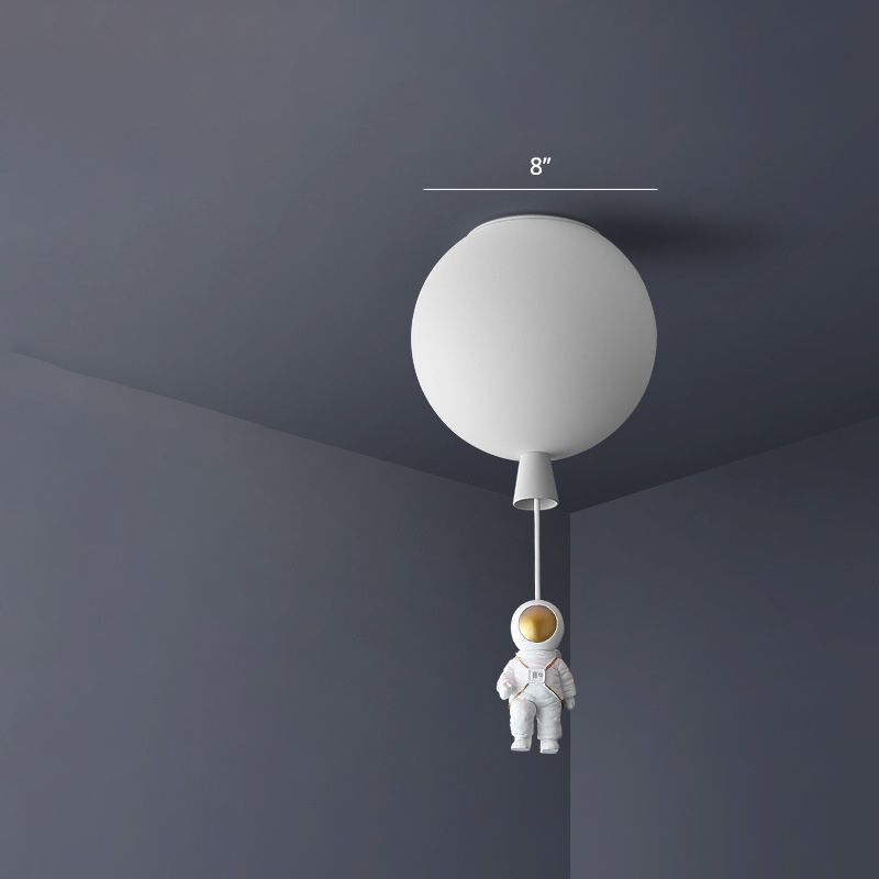Ballon et astronaute lampe de plafond Enfants acryliques 1 Hier-chambre à coucher