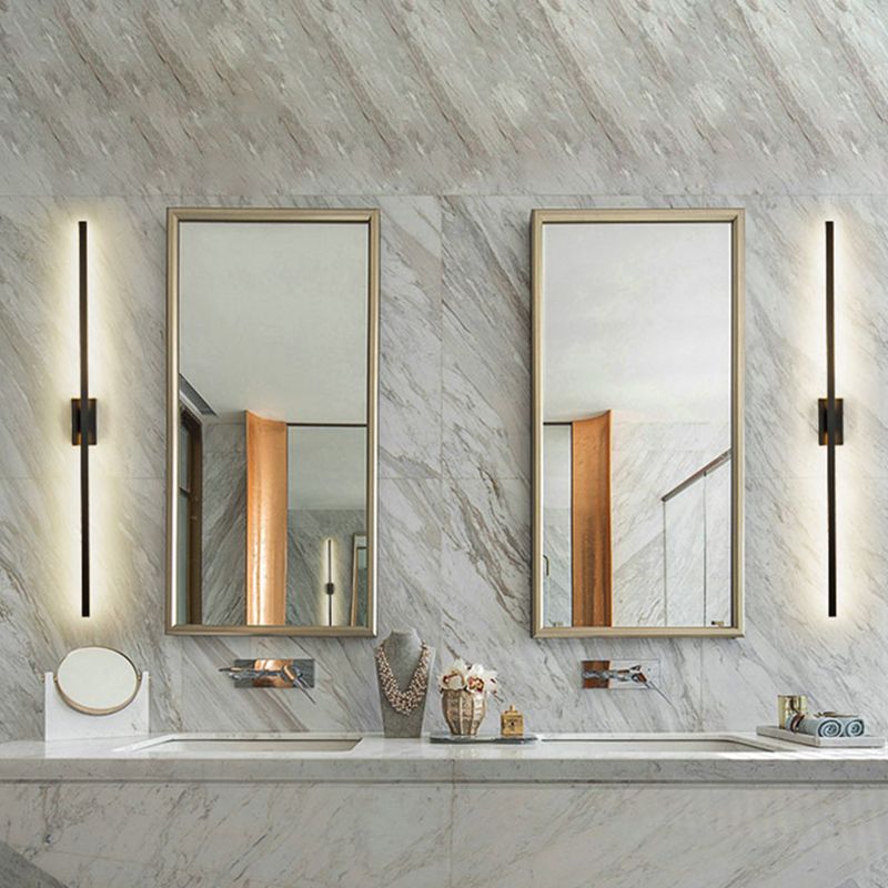 Accesorio de iluminación de pared lineal de metal Luce de pared LED de estilo minimalista aplique para habitación