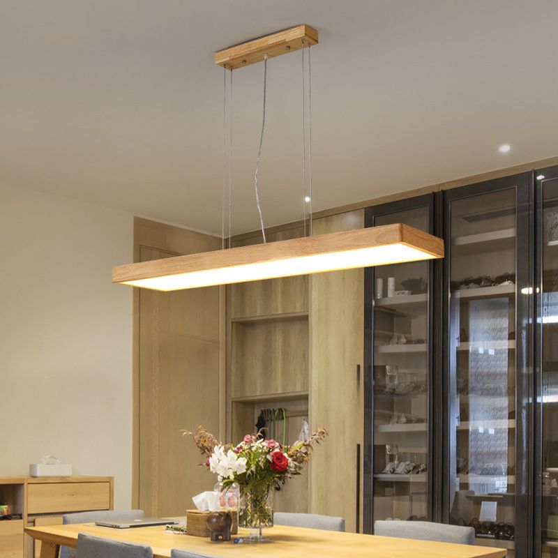 Lámparas de colgante de madera para el comedor