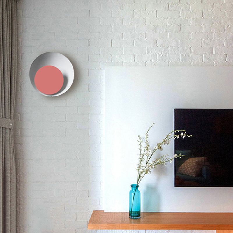 Moderni macaron moderni in stile ciotola ciotola sconde muro metallo 1 flioncini leggeri