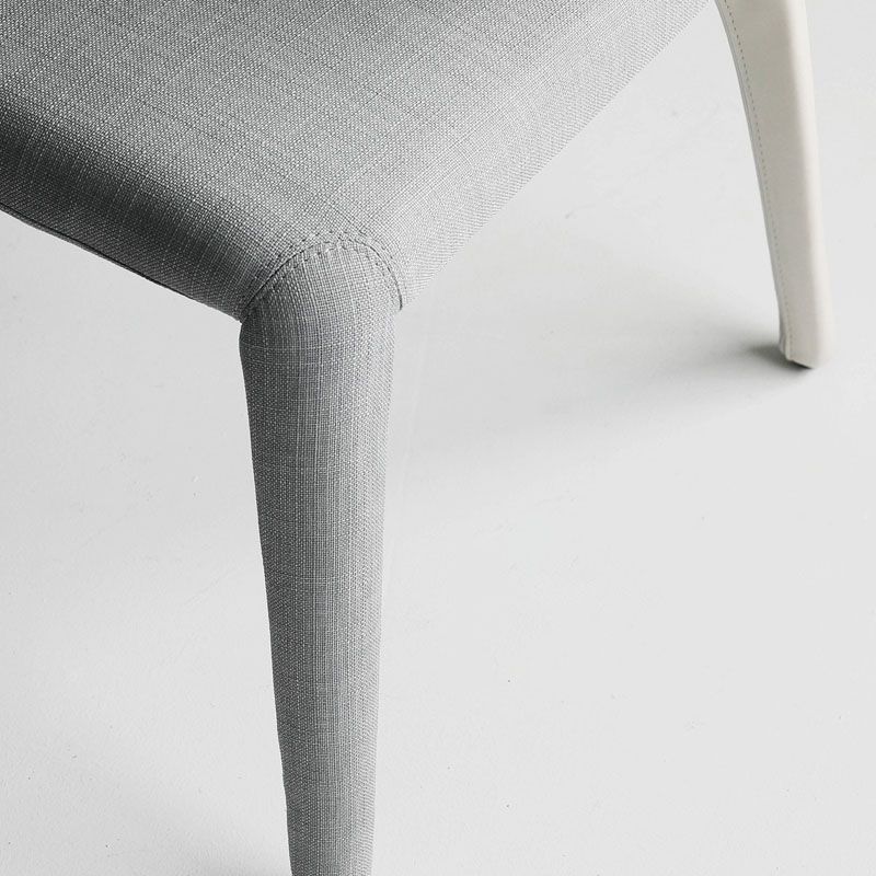 Chaise de salle à manger en métal moderne, bras à oreilles, chaise simple pour usage domestique