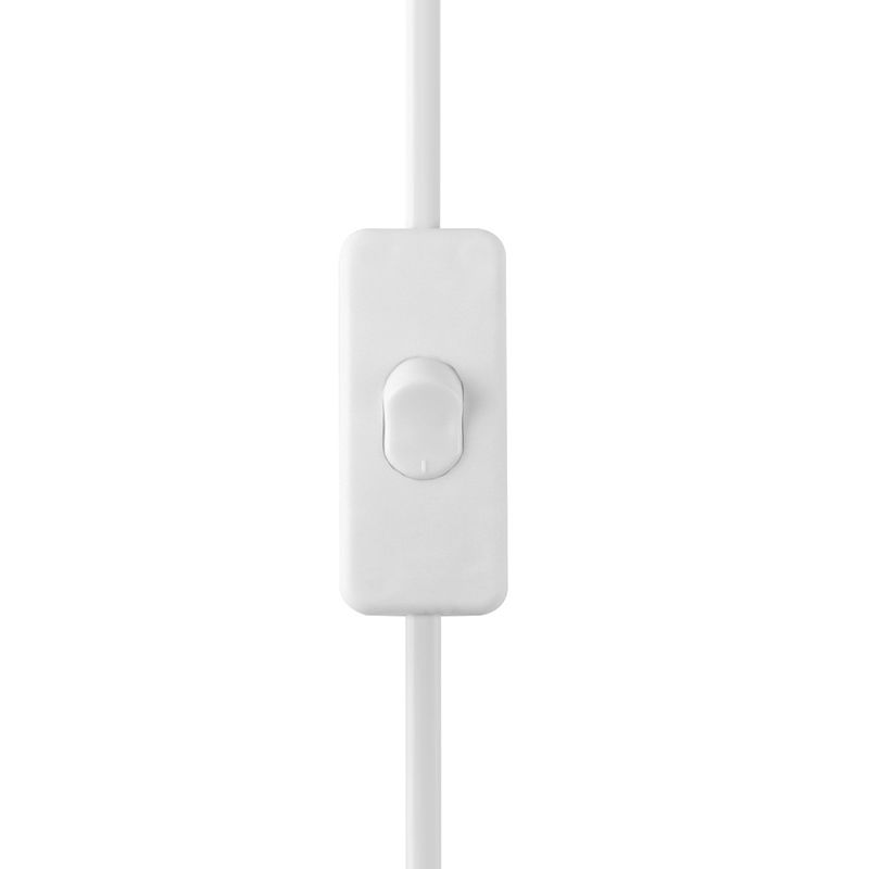Lampada da tavolo lineare bianco semplicità Luce notturna a LED acrilico per decorazione della camera da letto