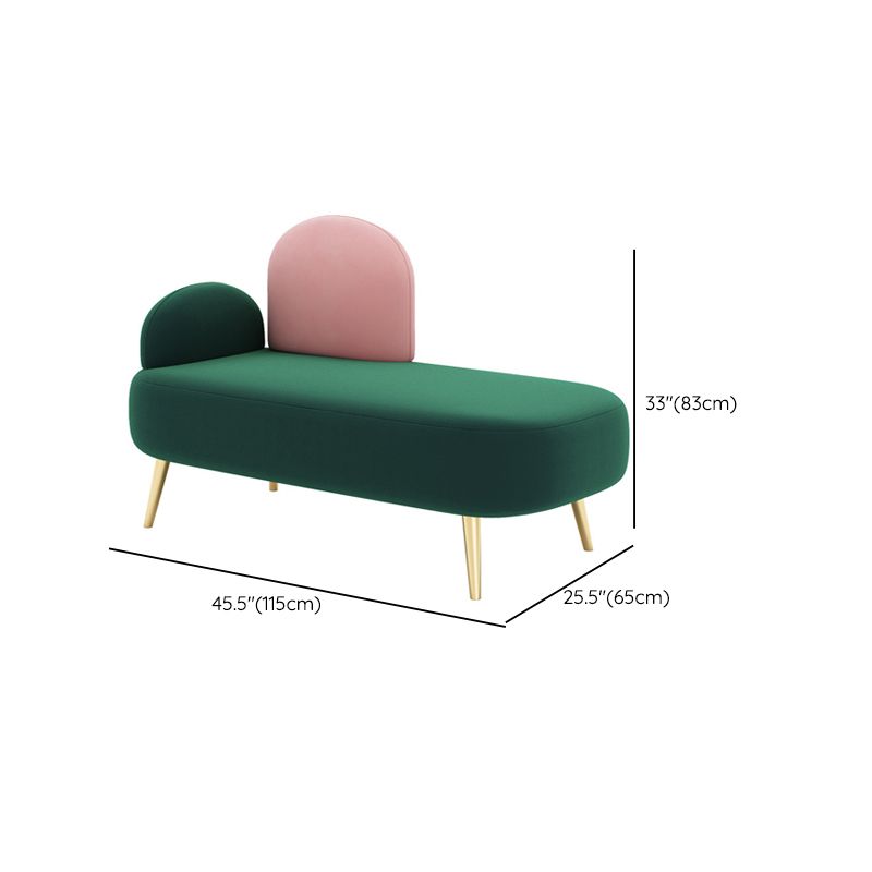 Contemporary Velvet Standard Seating Camel Back Rolled Arm Sofa
