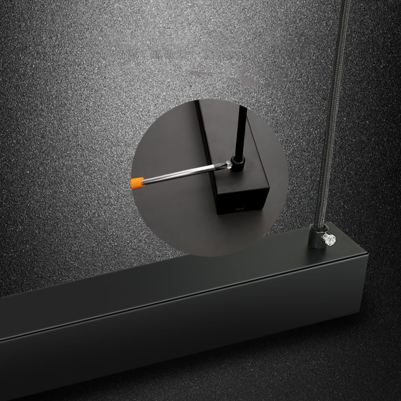 Modern Straight Island Light Aluminum LED Island Pendant for Dining Room