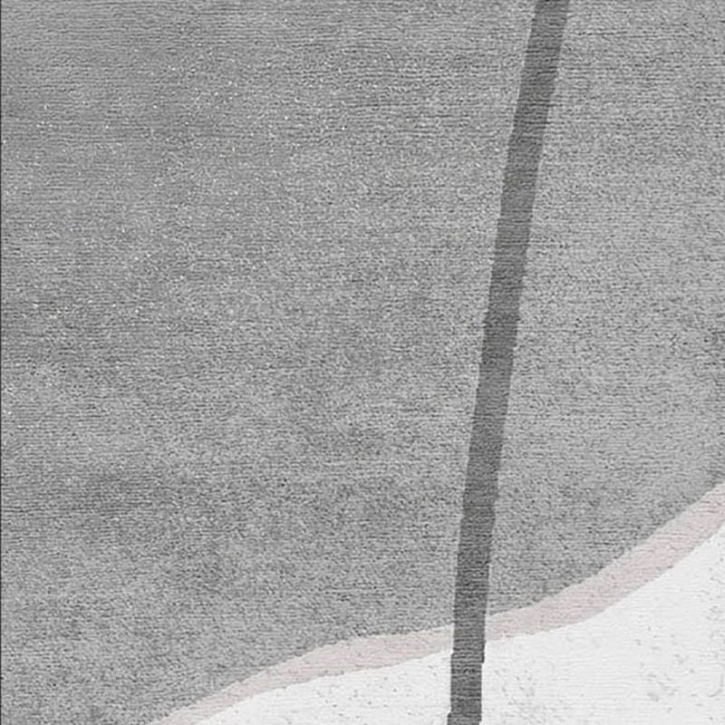 White Color Piece Rug Polyester Simple Rug Stain Resistant Rug for Living Room