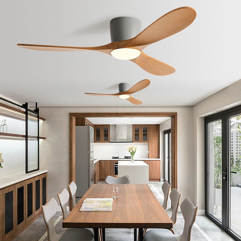 Modern Colorful Ceiling Fan Light Fixture Simple LED Ceiling Lamp for Bedroom