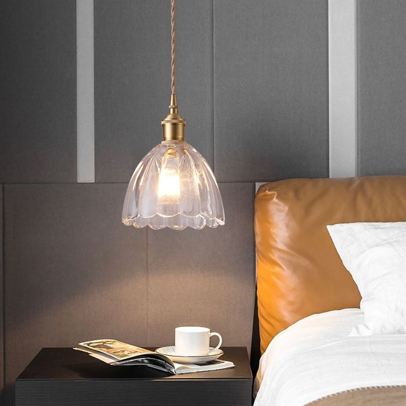 1 Light Pendant Lighting Modern Simplicity Glass Pendant Ceiling Lights for Restaurant