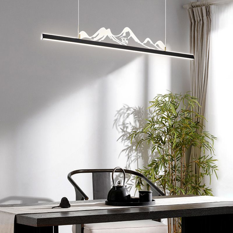 Iluminación moderna de iluminación LED acrílico Luz de luz para comedor para comedor