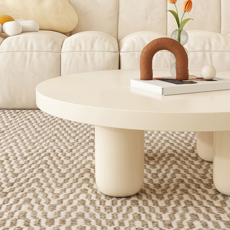Wood Coffee Cocktail Table White Coffee or End Table with 4 Legs