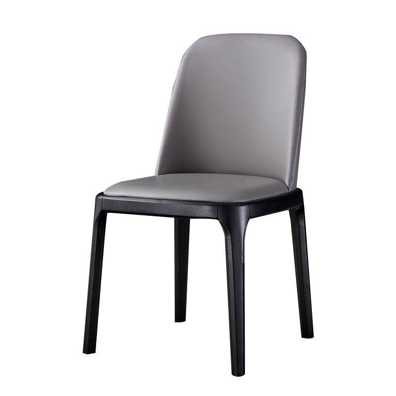 Wood Industrial Indoor-Outdoor Side Chair Parsons Dining Chair