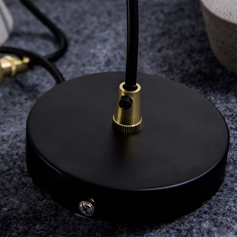 Lampe à suspension en forme de géométrique Nordique 1-Light Ciment Pendant Cternal Rotary Interrupteur