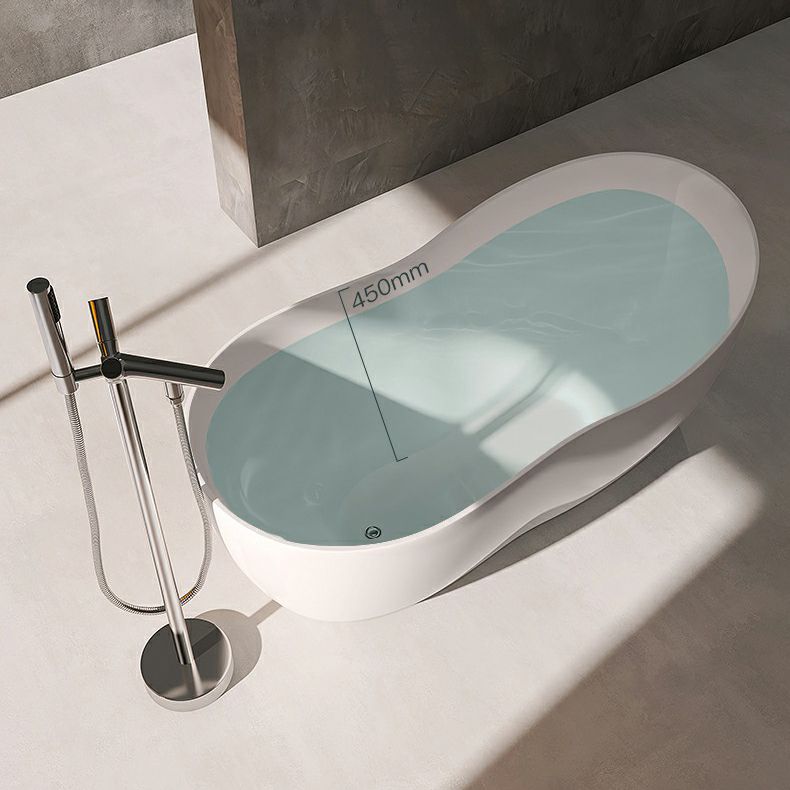Modern Style Freestanding Soaking Bathtub Single Slipper Acrylic Bathtub for Bathroom