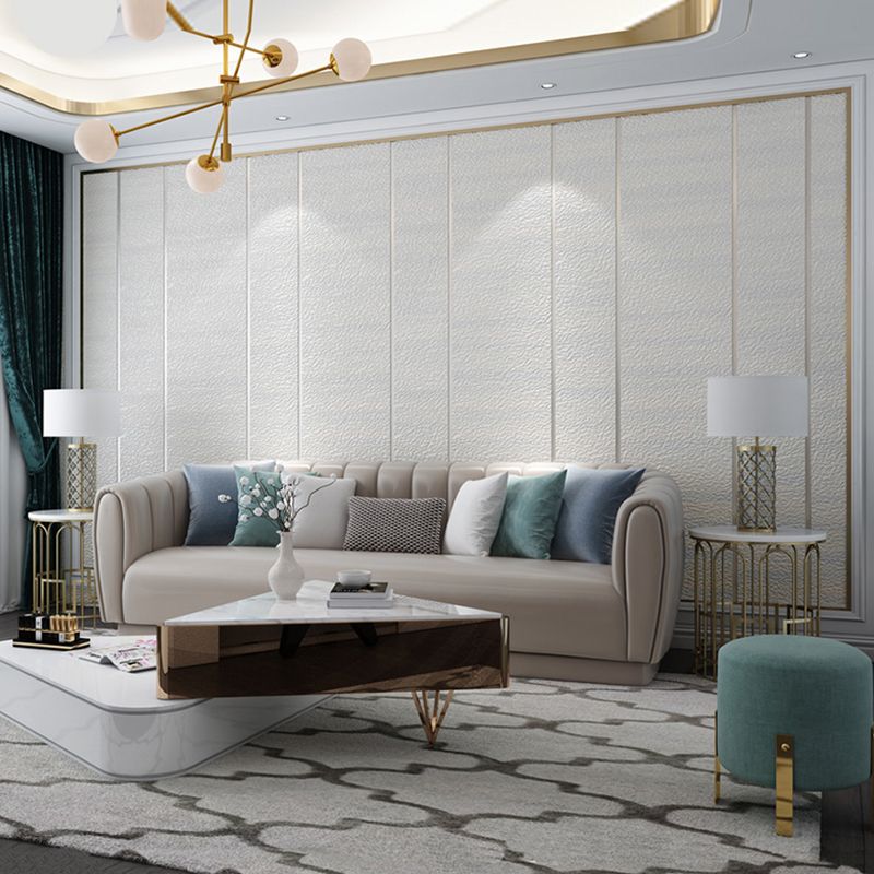 Modern Dark Color Flock Wallpaper Glitter Solid Moisture-Resistant Wall Covering for Living Room