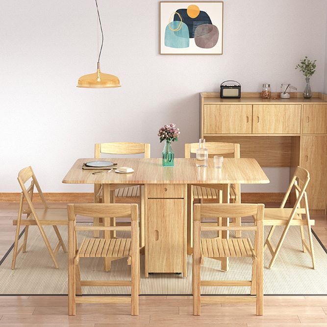 Midden-eeuwse moderne tafel rechthoek eetkamer rubberen hout vaste houten tafel (alleen tafel)