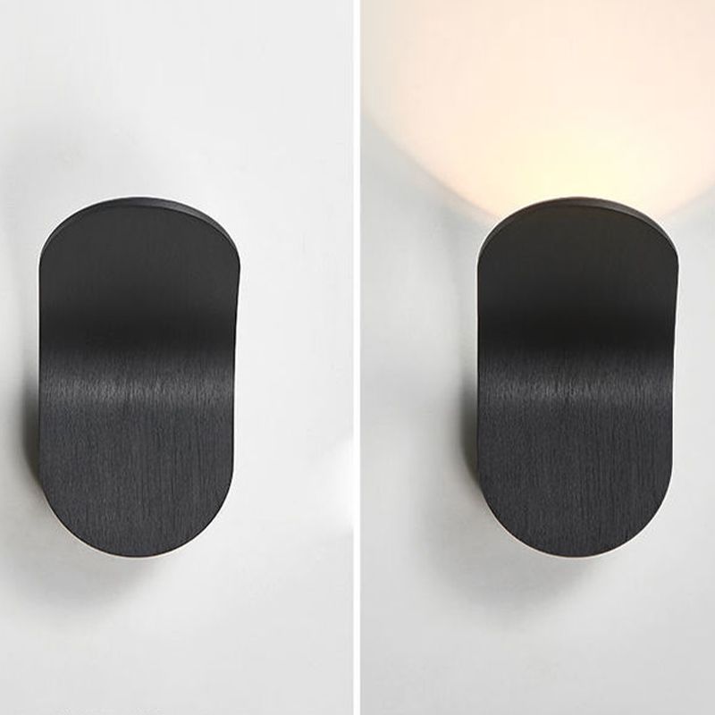 Modern Style Unique Shape Wall Sconce Metal 1 Light Sconce Light for Living Room
