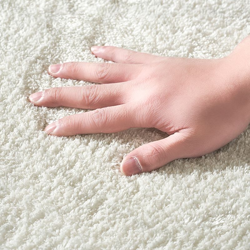 Modern Drawing Room Area Rug Khaki Polyester Area Carpet Non-Slip Backing Area Rug