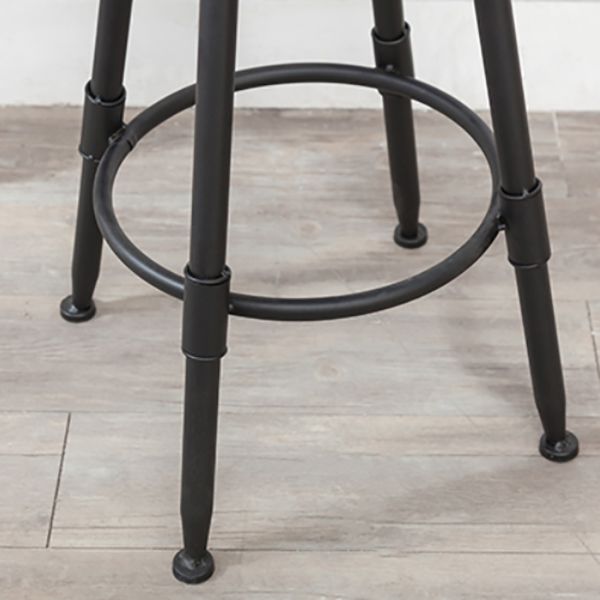 Modern Rotatable Counter Stool Iron Bar Stool with Seat and Pedal