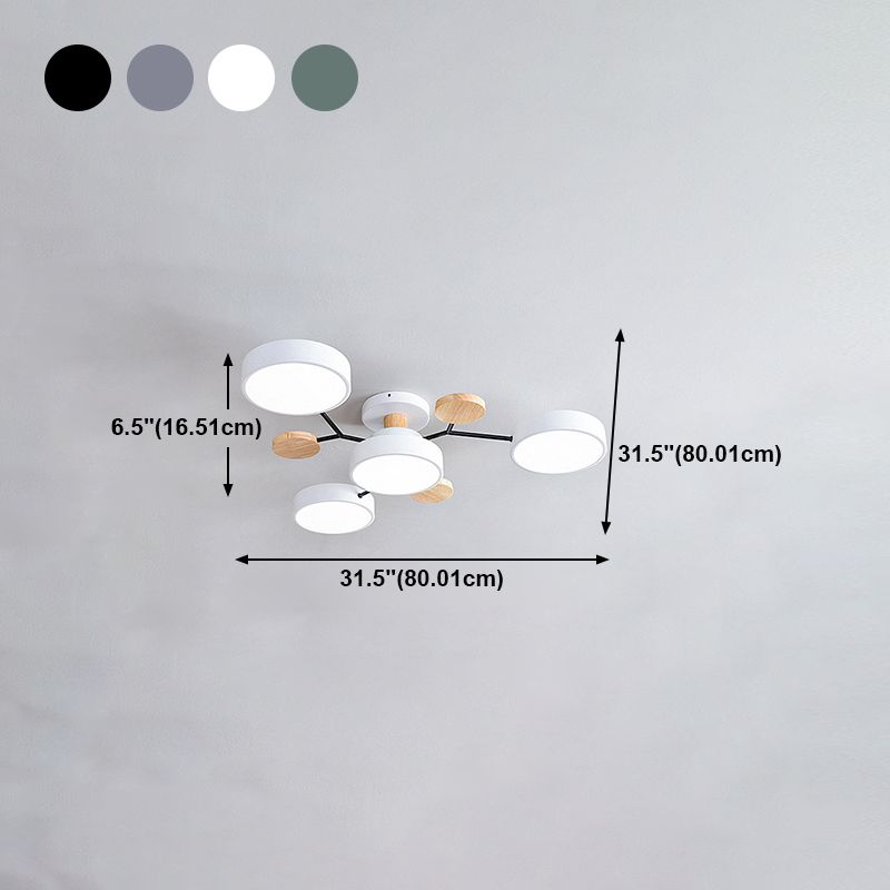 Modern Style Ceiling Light LED Flush Mount Light Fixture for Bedroom