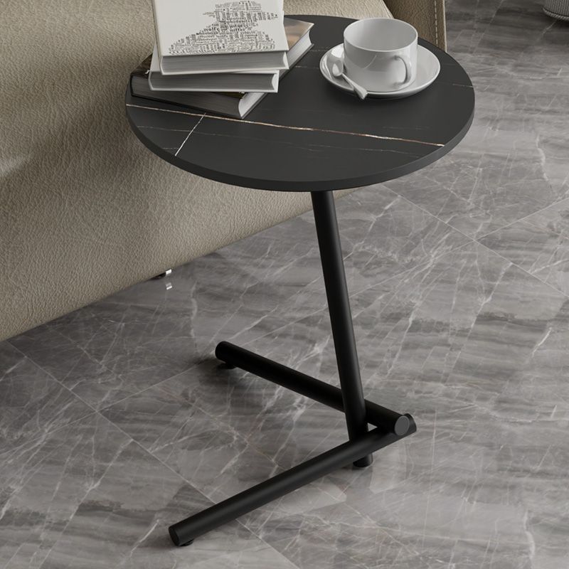 Pedestal Round End Table Minimalist Side End Table for Living Room