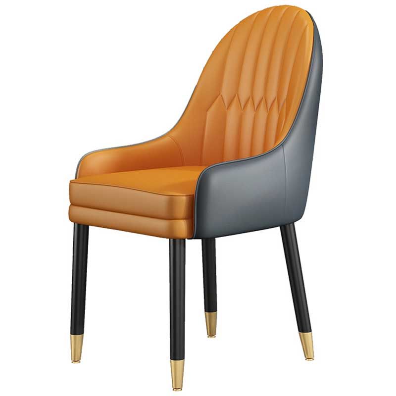 Leather Contemporary Home Side Chair Parsons Chair of 21'' Wide Chairs