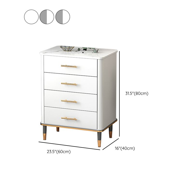 Wood Storage Cabinet Contemporary Standard Side Cabinet with Drawers