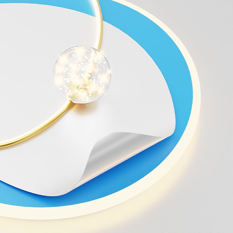 Geometry Shape Ceiling Light Fixtures Modern Style Metal 4 Light Ceiling Mounted Lights