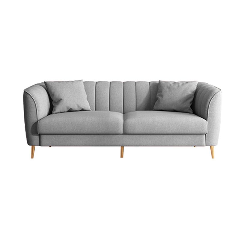 Stationary Living Room Flared Arm Standard Light-grey Modern Sofa