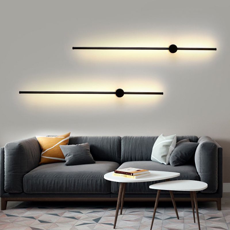 Minimalisme aluminium legering LED Wall Lamp hedendaagse stijl lange strip sconce lichten voor woonkamer