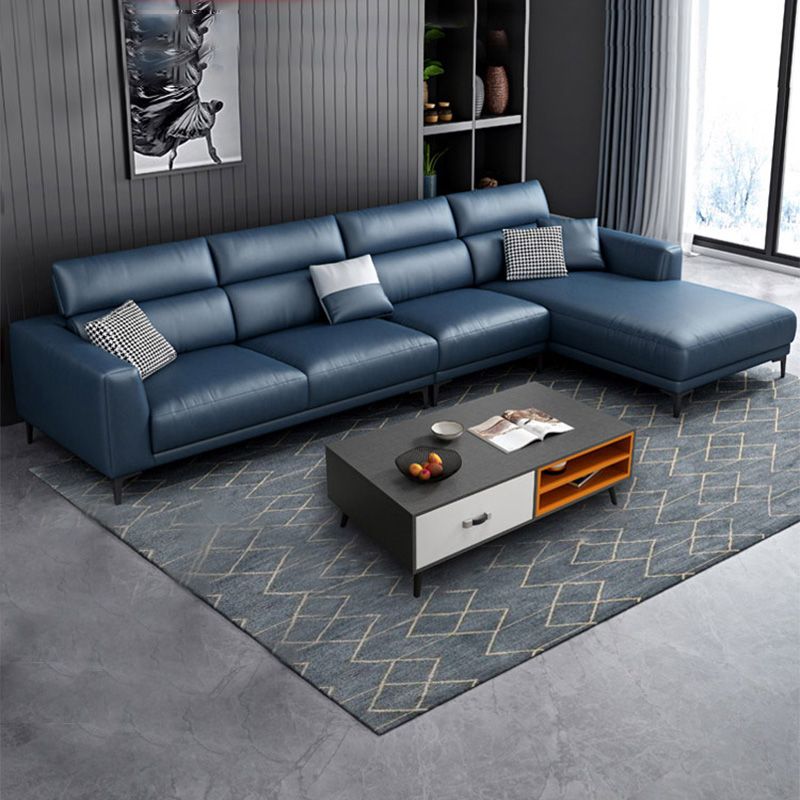 Adjustable Sectional 35.43" H Stain Resistant Square Arm Sectional