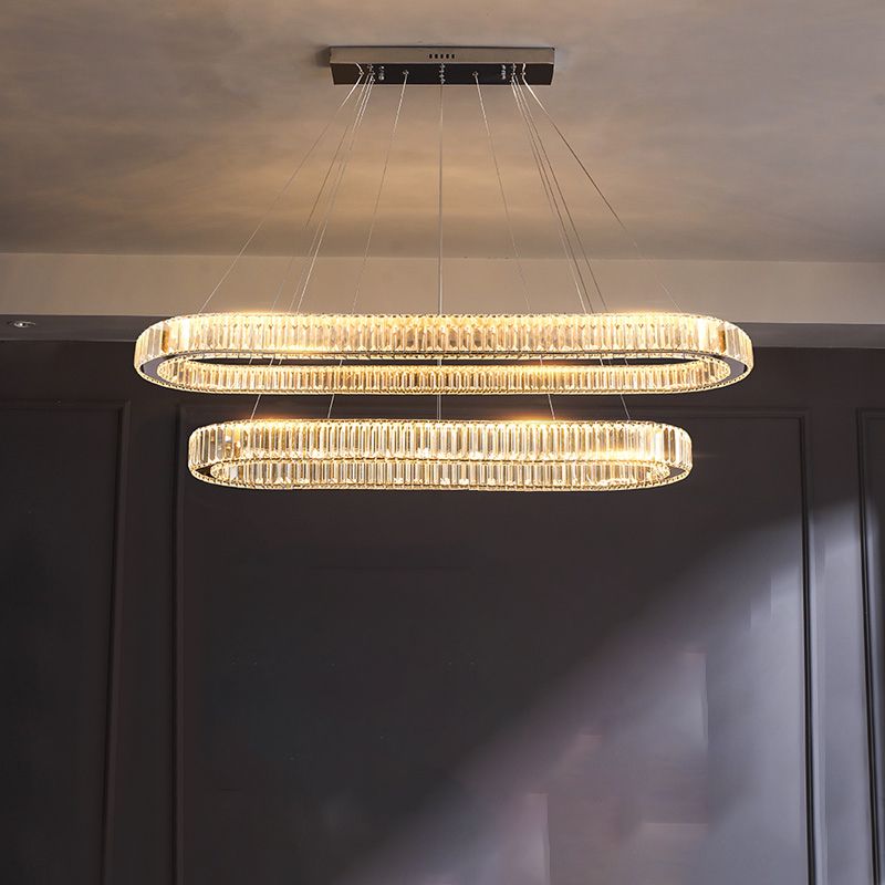 Geometric Pendant Light Fixtures Contemporary Kitchen Pendant Lights with Crystal Shade