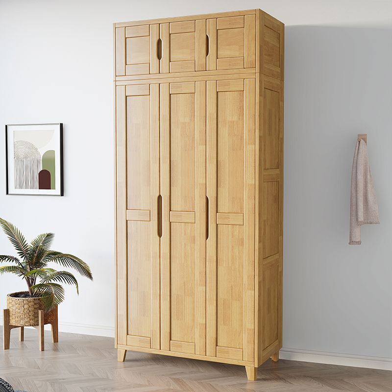 Light Wood Finish Wardrobe Armoire Traditional Wardrobe Cabinet