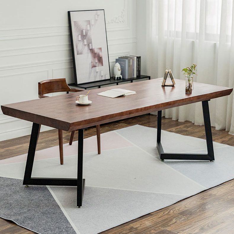 1/2/3/4 Pcs Metal Industrial Dining Set with Pine Wood Top Table Dinette Set