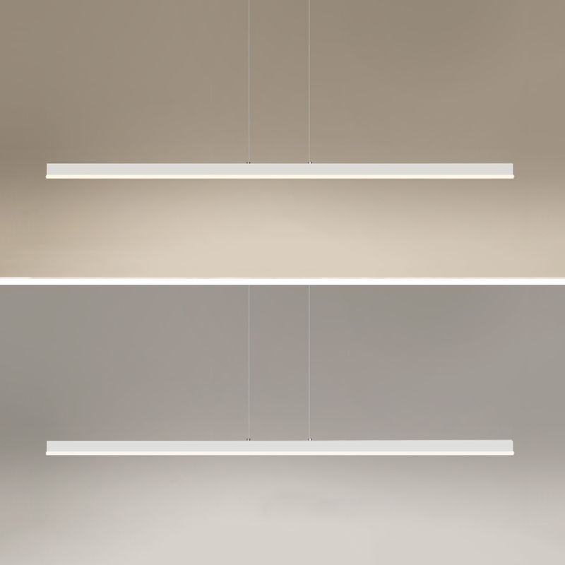 Lámpara moderna de lámpara lineal iluminación lineal lámpara de araña moderna en negro