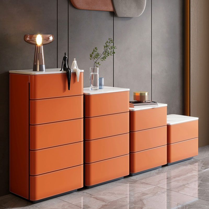 Contemporary Dresser Stone Storage Chest Dresser with 2/3/4/5 Drawers