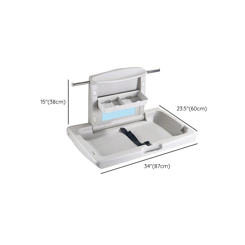 Plastic Baby Changing Table Modern Changing Table with Safety Rails