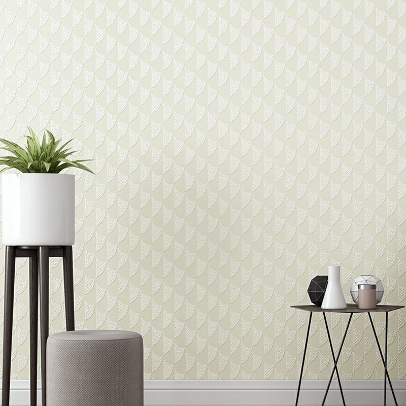 Minimalistisch vliesbehang in zachte kleuren, halfglanzend mozaïek, vochtbestendig wanddecoratie