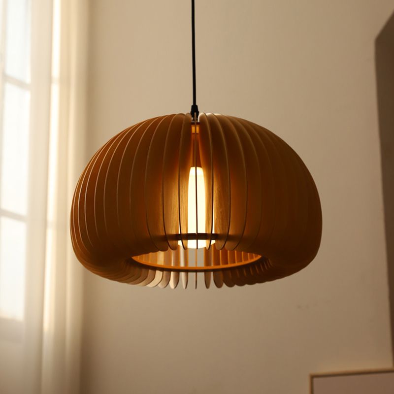 Lumo a sospensione a sospensione a 1 luce Modern Stile moderno a forma di zucca lampada sospesa