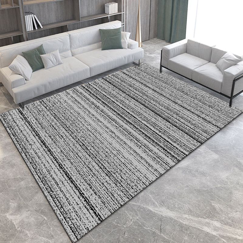 Magnificent Modern Rug Gold Striped Rug Washable Indoor Rug for Living Room