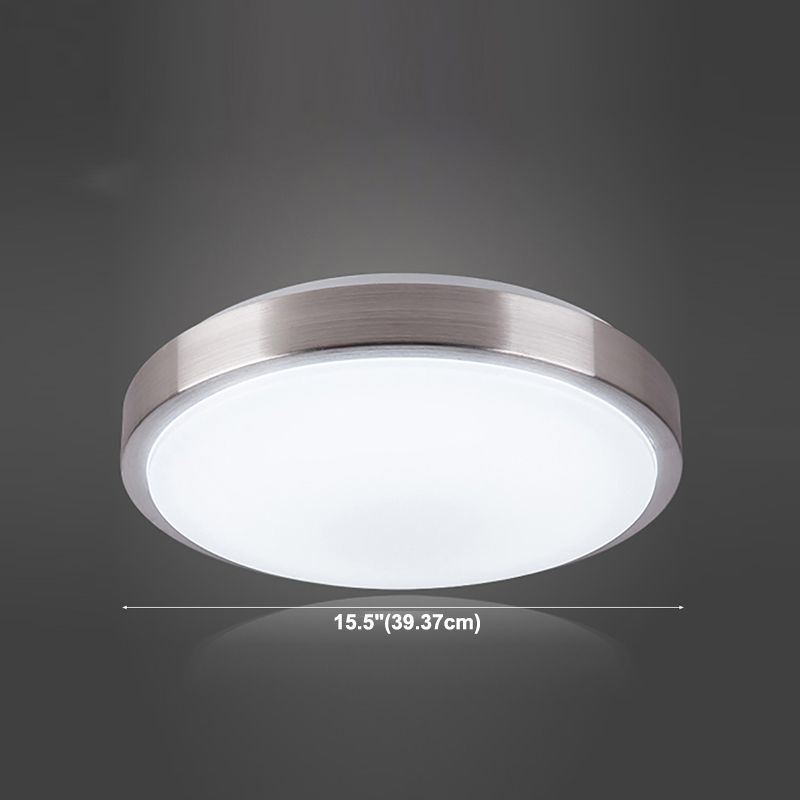 Lámpara de techo redonda sencilla de montaje empotrado LED de aluminio para sala de estar