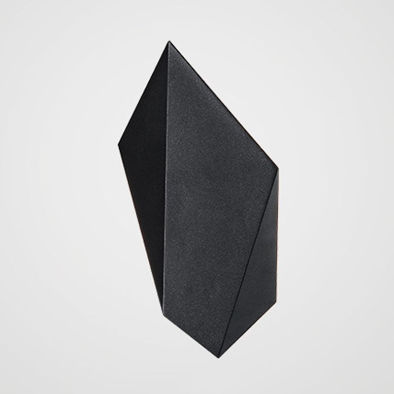 Black LED Wall Lamp Modern Wall Mount Lamp with Acrylic Shade for Bedroom