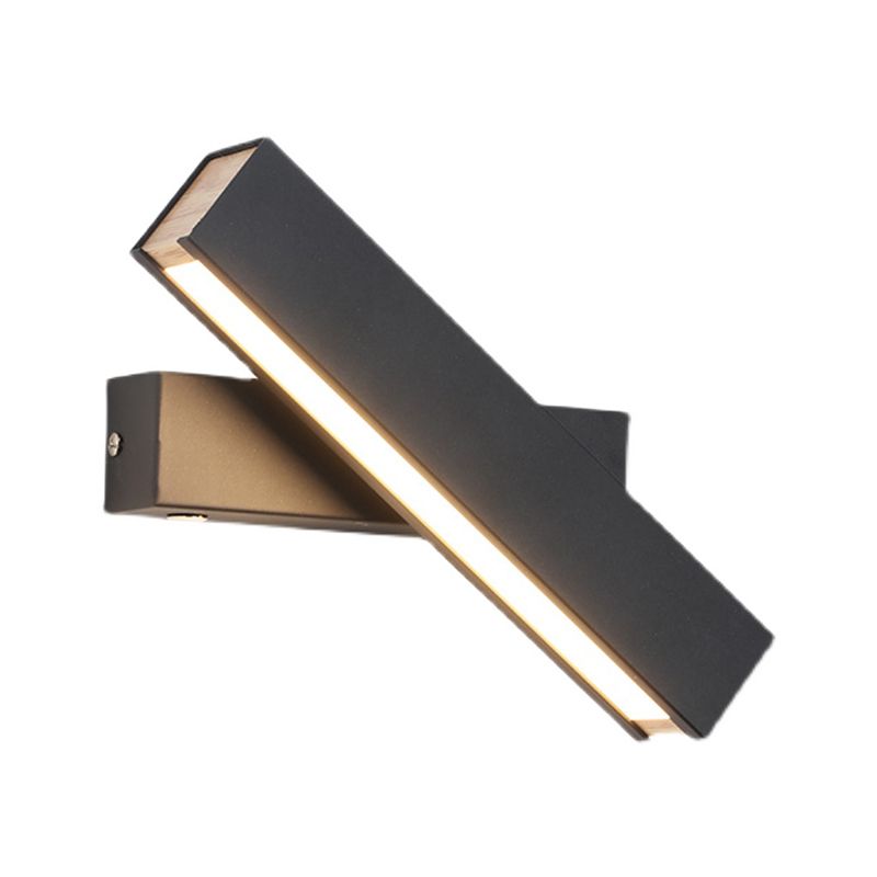 Metal Square Shape Wall Light Modern Style 1 Light Wall Mounted Light Fixture