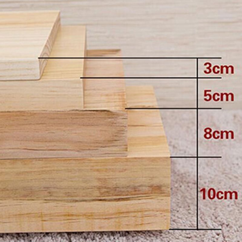 Nordic C Side Table Round Minimalist Solid Wood End Table for Living Room