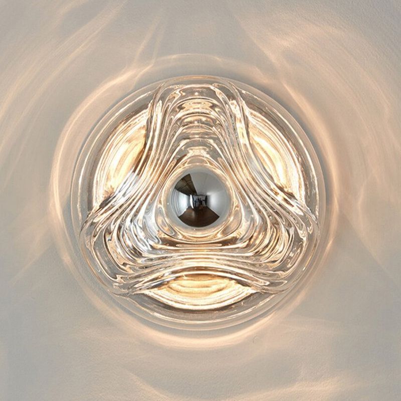 Contemporary Glass Shade Wall Lighting Ideas 1-Light Wall Sconce Lighting